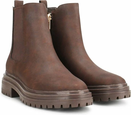 POSH by Poelman LOT Dames Chelsea Laarzen - Donker Bruin - Maat 40 POSH By Poelman LOT Dames Chelsea Laarzen - Donker Bruin - Maat 40 -Dames-schoenen Verkoop 550x486 5