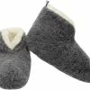 LuLu Wonen LuLu- Grijze Wollen Sloffen / Pantoffels Met Antislip Zool - Maat 42 - Enkelhoog - Dames En Heren -Dames-schoenen Verkoop 550x486 8