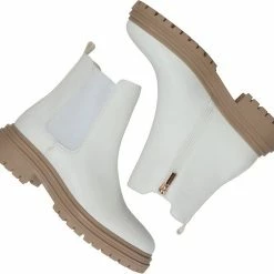 POSH By Poelman LOT Dames Chelsea Laarzen - Crème Wit - Maat 39 -Dames-schoenen Verkoop 550x494 7