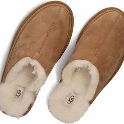 UGG Mannen Suède Harde Zool Pantoffels / Open Sloffen - 1123660 - Cognac - Maat 43 -Dames-schoenen Verkoop 550x496 3