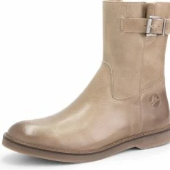 Travelin' Lannion Dames Leren Enkellaarzen - Schoenen Vrouwen - Taupe Leer - Maat 39 -Dames-schoenen Verkoop 550x498 4