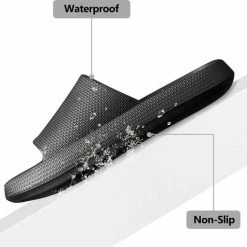 Geweo - Badslippers - EVA Slippers Heren Dames - Pillow Slides - Kerstmis - Kerstfeest - Christmas Gift - Unisex - Verdikte - Antislip - Lichtgewicht - Zwart - Maat 36/37 -Dames-schoenen Verkoop 550x510 12