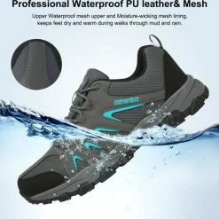 Geweo Wandelschoenen Unisex - Outdoorschoenen - Outdoor Antislip - Waterdicht En Ademend - Extra Comfort - Kerstmis - Kerstfeest - Christmas Gift - Grijs - Maat 42 -Dames-schoenen Verkoop 550x523 4