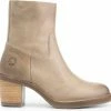Travelin' Morlaix Dames Leren Enkellaarzen Met Hak - Nette Schoenen Vrouwen - Taupe Leer - Maat 39 -Dames-schoenen Verkoop 550x525 16