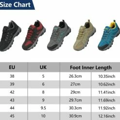 Geweo Wandelschoenen Unisex - Outdoorschoenen - Outdoor Antislip - Waterdicht En Ademend - Extra Comfort - Kerstmis - Kerstfeest - Christmas Gift - Zwart - Maat 42 -Dames-schoenen Verkoop 550x526