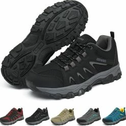 Geweo Wandelschoenen Unisex - Outdoorschoenen - Outdoor Antislip - Waterdicht En Ademend - Extra Comfort - Kerstmis - Kerstfeest - Christmas Gift - Zwart - Maat 42