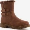 Blue Box Dames Gevoerde Enkellaarsjes - Cognac - Maat 41 -Dames-schoenen Verkoop 550x544 3
