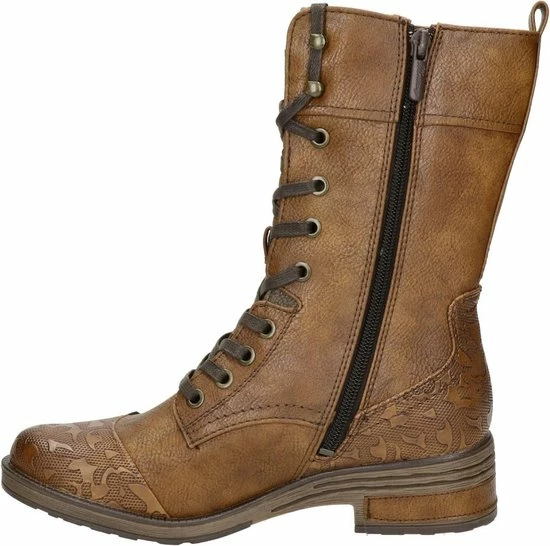 Mustang dames veterboot - Cognac - Maat 40 Mustang Dames Veterboot - Cognac - Maat 40 -Dames-schoenen Verkoop 550x546 3