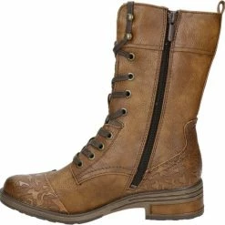 Mustang Dames Veterboot - Cognac - Maat 39 -Dames-schoenen Verkoop 550x546 4
