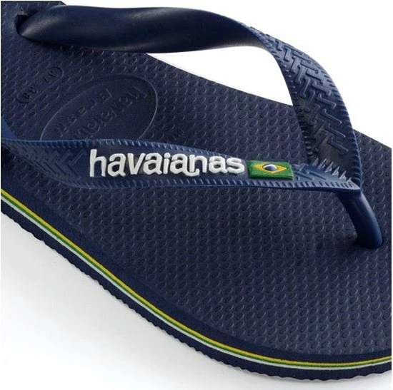 Havaianas Brasil Logo Unisex Slippers - Navy Blue - Maat 47/48 Havaianas Brasil Logo Unisex Slippers - Navy Blue - Maat 47/48 -Dames-schoenen Verkoop 550x547 2