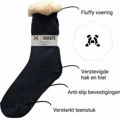 Sukats® Huissokken - Homesocks - Maat 36-41 - Anti-Slip - Fluffy - Dames Huissokken - Variant 17 -Dames-schoenen Verkoop 550x548 3