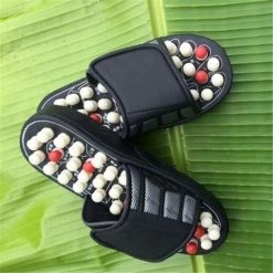 Massage Slippers Unisex Maat (42-43) - Voet Massage/Foot Massage - Acupunctuur Slipper - Gezondheidsslipper Dames/Heren - Acupunctuur - Zwart - BestMen® -Dames-schoenen Verkoop 550x550 117