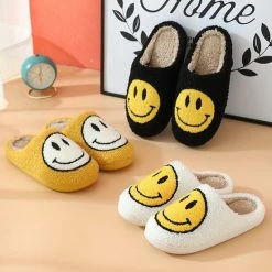 Budino Smiley Pantoffels - Smiley Sloffen - Pantoffels - Sloffen - Dames En Heren - Wit Blauw - Maat 41/42 -Dames-schoenen Verkoop 550x550 14