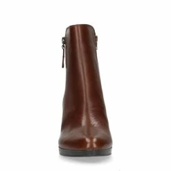 Manfield - Dames - Cognac Enkellaarsjes Met Hak - Maat 37 -Dames-schoenen Verkoop 550x550 159