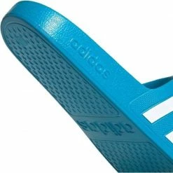 Adidas Slippers - Maat 44.5 - Unisex - Aquablauw - Wit -Dames-schoenen Verkoop 550x550 210
