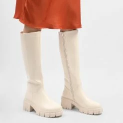 POSH By Poelman NORI Dames Hoge Laarzen - Crème - Maat 39 -Dames-schoenen Verkoop 550x550 219