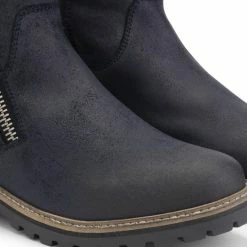 Travelin' Vartae Dames Enkellaarsjes - Winter Boots - Wax Suede Leer - Wol Gevoerd - Donkerblauw - Maat 42 -Dames-schoenen Verkoop 550x550 287