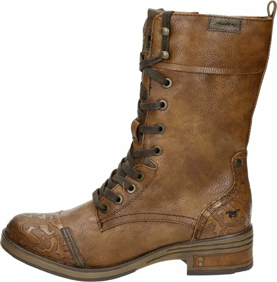 Mustang dames veterboot - Cognac - Maat 40 Mustang Dames Veterboot - Cognac - Maat 40 -Dames-schoenen Verkoop 550x561 5