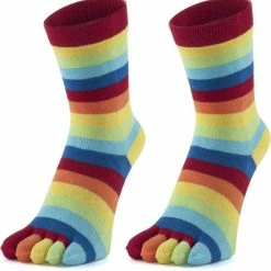 GoWith-katoen Sokken-teensokken-2 Paar-huissokken-warme Sokken-grappige Sokken-grappige Cadeaus Voor Vrouwen-35-40