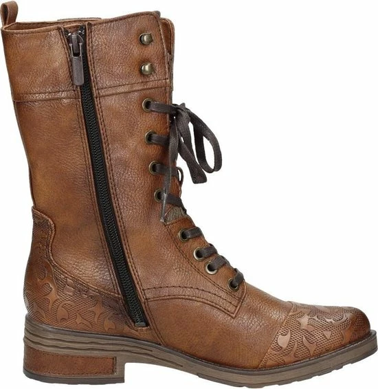 Mustang dames veterboot - Cognac - Maat 40 Mustang Dames Veterboot - Cognac - Maat 40 -Dames-schoenen Verkoop 550x566 11