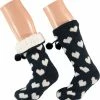 Huissokken Dames | Huissok Met Fake Fur | Navy Blauw | Maat 36/41 | Huissok | Huissokken Dames | Fluffy Sokken | Slofsokken | Huissokken Anti Slip | Huissokken | Anti Slip Sokken | Warme Sokken | Bedsokken | Winter Sokken | Apollo -Dames-schoenen Verkoop 550x566 13