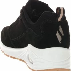 Skechers Uno-Two For The Show Dames Sneakers - Black - Maat 36 -Dames-schoenen Verkoop 550x570 2