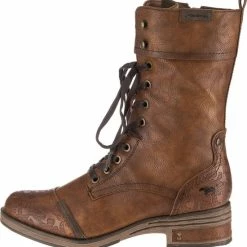 Mustang Dames Veterboot - Cognac - Maat 40 22 Mustang Dames Veterboot - Cognac - Maat 40 -Dames-schoenen Verkoop 550x574 4