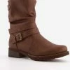 Blue Box Dames Enkellaarsjes - Cognac - Maat 41 -Dames-schoenen Verkoop 550x582 4