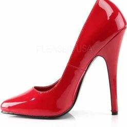 Devious Hoge Hakken -40 Shoes- DOMINA-420 Paaldans Schoenen Rood -Dames-schoenen Verkoop 550x596 1