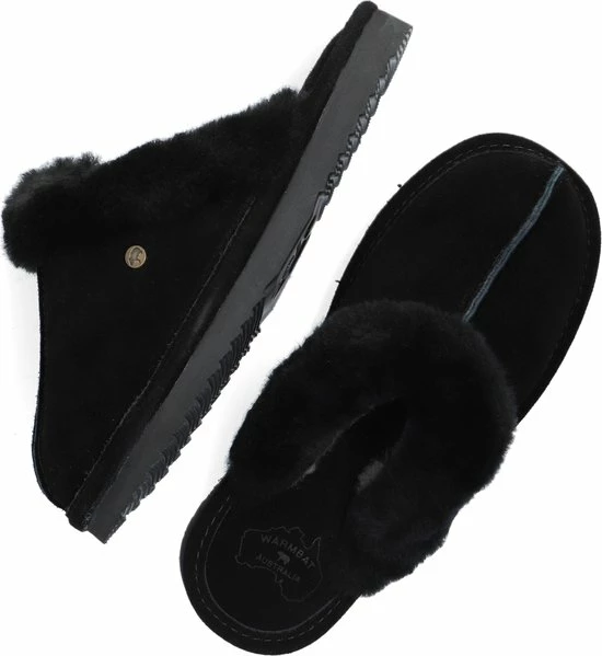 Warmbat Lismore Suede Dames Pantoffels - Black - Maat 37 Warmbat Lismore Suede Dames Pantoffels - Black - Maat 37 -Dames-schoenen Verkoop 550x599 1