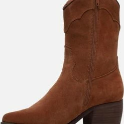 Ann Rocks Ann Rocks Cowboy Laarzen Cognac Suede - Maat 39 -Dames-schoenen Verkoop 550x636
