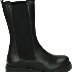 Cashott Vrouwen Leren Chelsea Boots / Laarzen / Damesschoenen 24204 - Zwart - Maat 38 -Dames-schoenen Verkoop 550x646 2