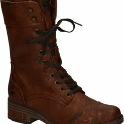 Mustang Dames Veterboot - Cognac - Maat 38 -Dames-schoenen Verkoop 550x647