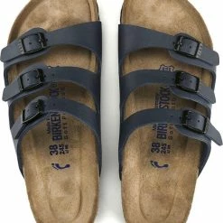 Birkenstock Florida BF WB Narrow Dames Slippers - Blue - Maat 40 -Dames-schoenen Verkoop 550x647 4