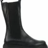 Cashott Vrouwen Leren Chelsea Boots / Laarzen / Damesschoenen 24204 - Zwart - Maat 38 -Dames-schoenen Verkoop 550x648 2