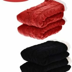 JAXY Huissokken - Huissokken Dames En Heren - Verwarmde Sokken - Anti Slip Sokken - Fleece Sokken - Dikke Sokken - Fluffy Sokken - Slofsokken - Warme Sokken - Bedsokken - Gevoerde Sokken - Winter Sokken - 2 Paar - Zwart En Rood 1 JAXY Huissokken - Huissokken Dames En Heren - Verwarmde Sokken - Anti Slip Sokken - Fleece Sokken - Dikke Sokken - Fluffy Sokken - Slofsokken - Warme Sokken - Bedsokken - Gevoerde Sokken - Winter Sokken - 2 Paar - Zwart En Rood -Dames-schoenen Verkoop 550x665 4