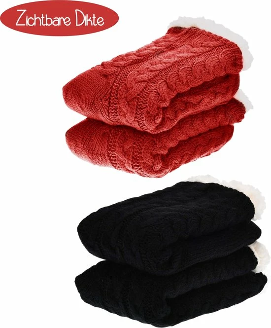 JAXY Huissokken - Huissokken Dames en Heren - Verwarmde sokken - Anti Slip Sokken - Fleece Sokken - Dikke Sokken - Fluffy Sokken - Slofsokken - Warme Sokken - Bedsokken - Gevoerde Sokken - Winter Sokken - 2 Paar - Zwart en Rood JAXY Huissokken - Huissokken Dames En Heren - Verwarmde Sokken - Anti Slip Sokken - Fleece Sokken - Dikke Sokken - Fluffy Sokken - Slofsokken - Warme Sokken - Bedsokken - Gevoerde Sokken - Winter Sokken - 2 Paar - Zwart En Rood -Dames-schoenen Verkoop 550x665 4