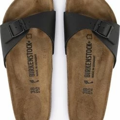 Birkenstock Madrid Dames Slippers Small Fit - Black - Maat 36