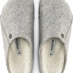 Birkenstock Zermatt Narrow Filz Shearling Cozy Home Dames Pantoffels - Light Grey - Maat 40 -Dames-schoenen Verkoop 550x667