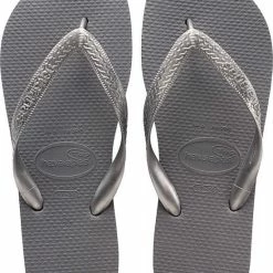 Havaianas Top Tiras Dames Slippers - Steel Grey - Maat 39/40 -Dames-schoenen Verkoop 550x682 1