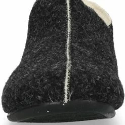 Manfield - Dames - Donkergrijze Pantoffels - Maat 38 -Dames-schoenen Verkoop 550x684