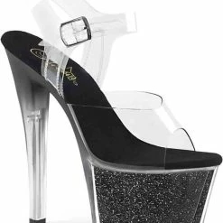 Pleaser SEDUCE-3028 (EU 39 = US 9) 5 Heel Ribbon Stretch Thigh High Boot W/ Grommet -Dames-schoenen Verkoop 550x685