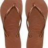 Havaianas Slim Dames Slippers - Rust/Metallic Copper - Maat 41/42