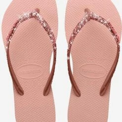 Havaianas Slim Glitter II Dames Slippers - Ballet Rose/ Golden Blush - Maat 37/38 -Dames-schoenen Verkoop 550x687 12