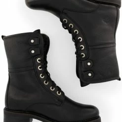 Travelin Myre - Leren Enkellaarzen - Dames - Wol Gevoerd - Zwart Leer - Maat 39 -Dames-schoenen Verkoop 550x705 5