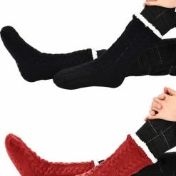JAXY Huissokken - Huissokken Dames En Heren - Verwarmde Sokken - Anti Slip Sokken - Fleece Sokken - Dikke Sokken - Fluffy Sokken - Slofsokken - Warme Sokken - Bedsokken - Gevoerde Sokken - Winter Sokken - 2 Paar - Zwart En Rood 5 JAXY Huissokken - Huissokken Dames En Heren - Verwarmde Sokken - Anti Slip Sokken - Fleece Sokken - Dikke Sokken - Fluffy Sokken - Slofsokken - Warme Sokken - Bedsokken - Gevoerde Sokken - Winter Sokken - 2 Paar - Zwart En Rood -Dames-schoenen Verkoop 550x714 2