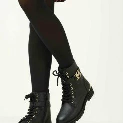Mexx Laarzen Kyana - Zwart - Dames - Boots - Vetersluiting - Maat 42 - Laarzen - Laarzen Dames