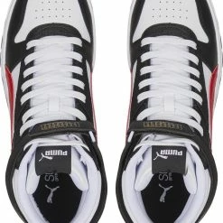 PUMA RBD Game Unisex Sneakers - White/HighRiskRed/Black/TeamGold - Maat 42 -Dames-schoenen Verkoop 550x730
