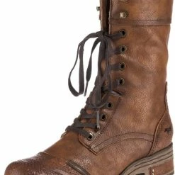 Mustang Dames Veterboot - Cognac - Maat 38 -Dames-schoenen Verkoop 550x731 1