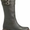 Travelin' Solstad Leren Dames Laarzen - Wol Gevoerde Laars - Olijfgroen/Legergroen Leer - Maat 40